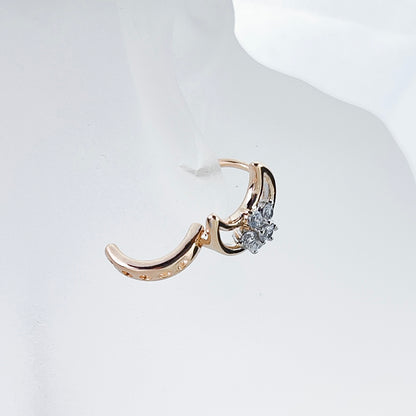 Enchanted Moon Gold-Tone Earrings  | beautiquepoint.com