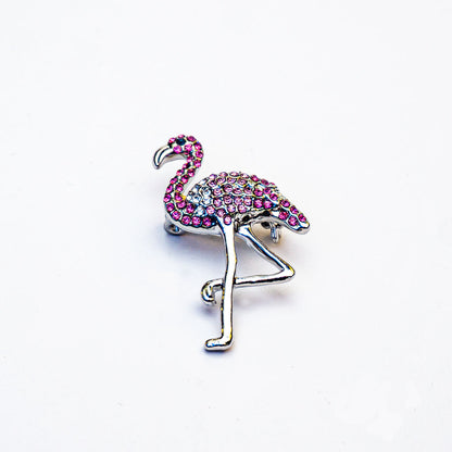 Gemstone Flamingo Brooch | beautiquepoint.com