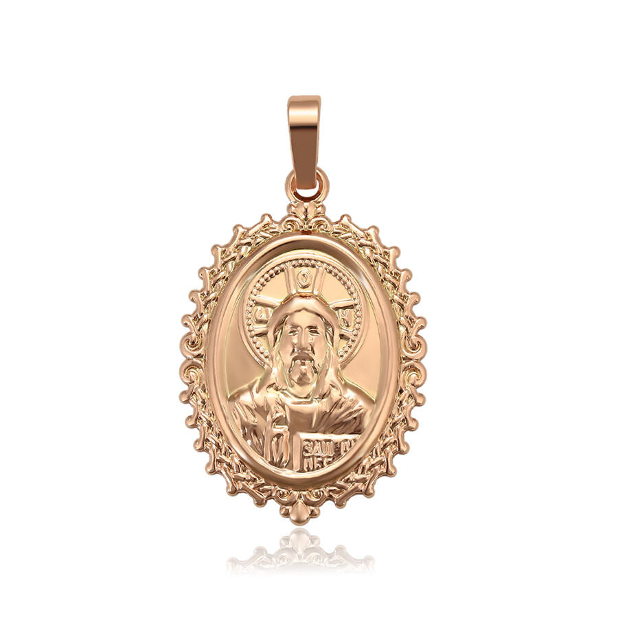 Gold Plated Christ Pantocrator 2nd Edition Pendant for woman and man - beautiquepoint.com