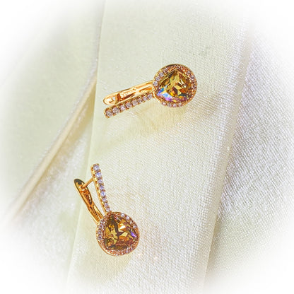 Golden Teardrop Earrings