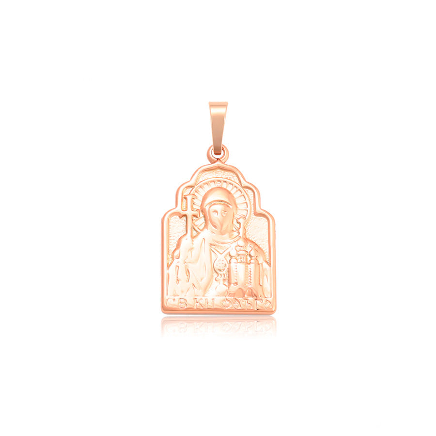 Rose Gold Olga of Kiev Pendant - beautiquepoint.com