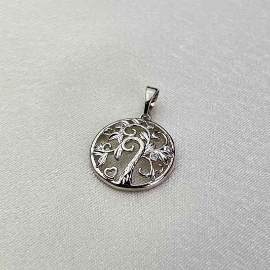 Tree of Life IV Silver-Plated Pendant jewelry for woman beautiquepoint.com